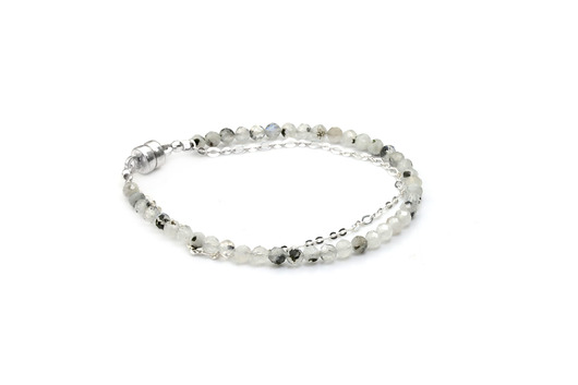 Bransoletka Kamień księżycowy srebro Brazi Druse Jewelry