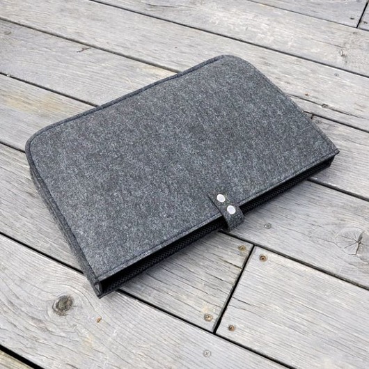 etui na laptopa Pokrowiec na Laptop 15 cali - ciemny grafit