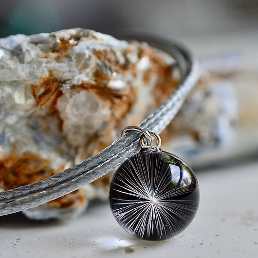 Bransoletka sznurkowa z nasionkiem dmuchawca Grol Jewellery