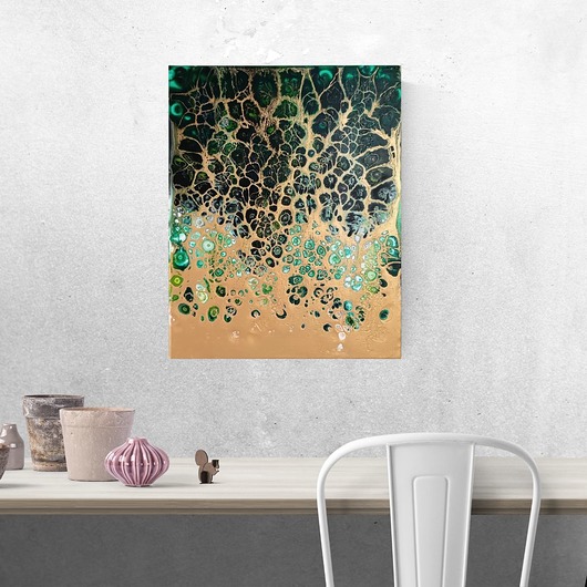 obrazy Pajęcza Sieć 40x50 cm Akryl na płótnie Abstrakcja do salonu