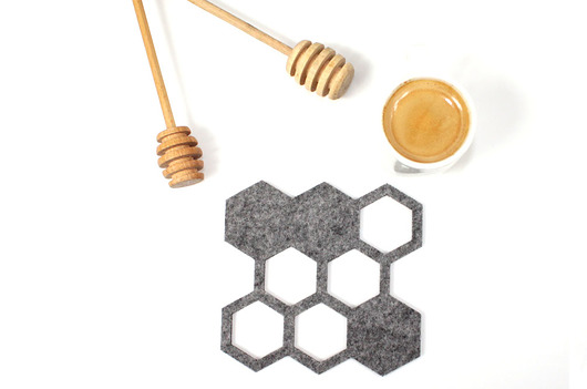 Podkładki filcowe honeycomb 6 szt. Filcocuda