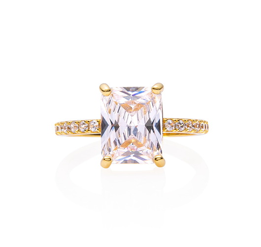 pierścionki złote Pierścionek cyrkonie srebro 925 pozłacane