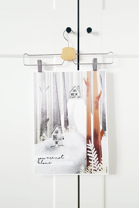PLAKAT you are not alone O.LALAdesigns