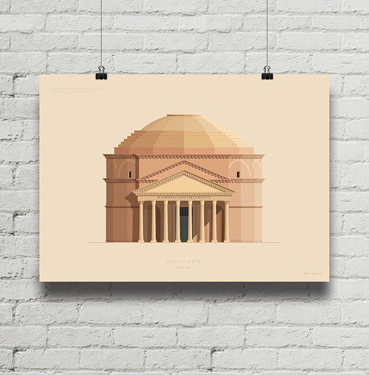plakaty Panteon - plakat giclee art
