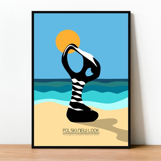plakaty Plakat Fine Art giclee Panna plażowa. Polski New Look