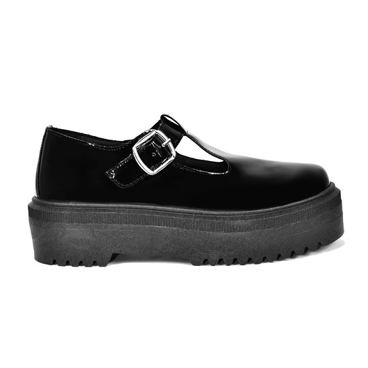 ALTERCORE botki na platformie Magadi Black Altercore