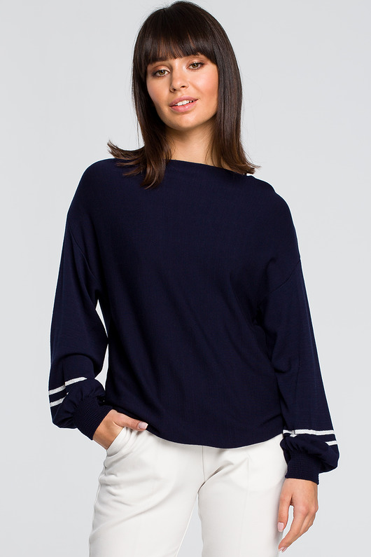 Sweter - granatowy(BK-024) Be