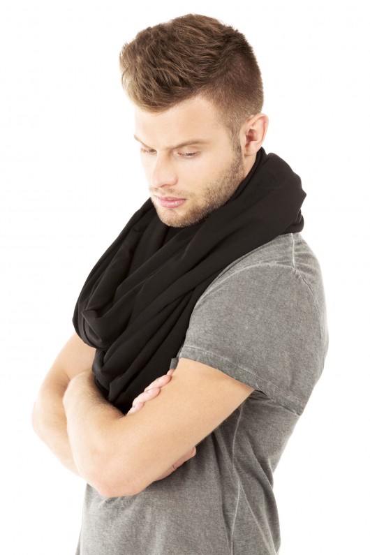 Dzianinowy Komin Tuba Szal BLACK CADOaccessories