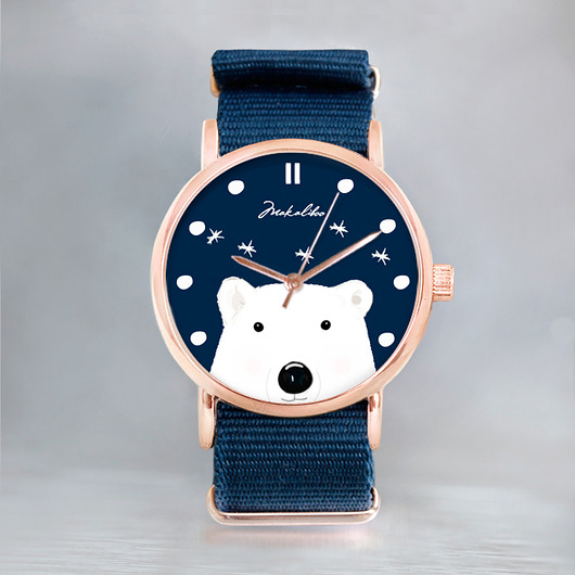 Prezent Zegarek Miś Polarny - Polar bear Makaliboo