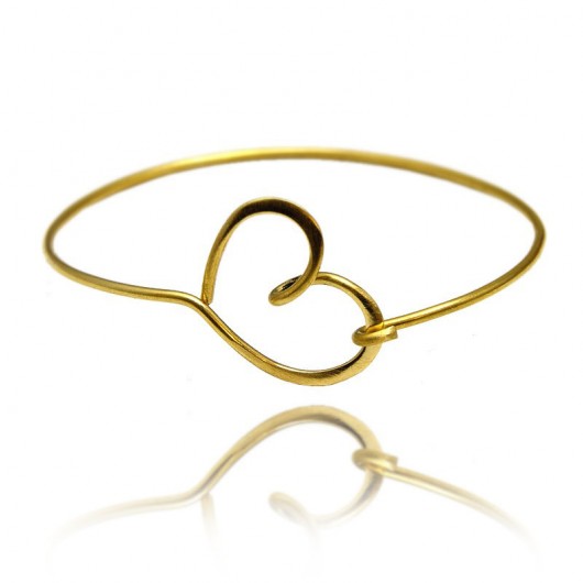 Heart bangle (mosiądz) SHEandHE