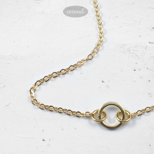 SUN 3 - bransoletka złocona 16kt złotem COCONUT