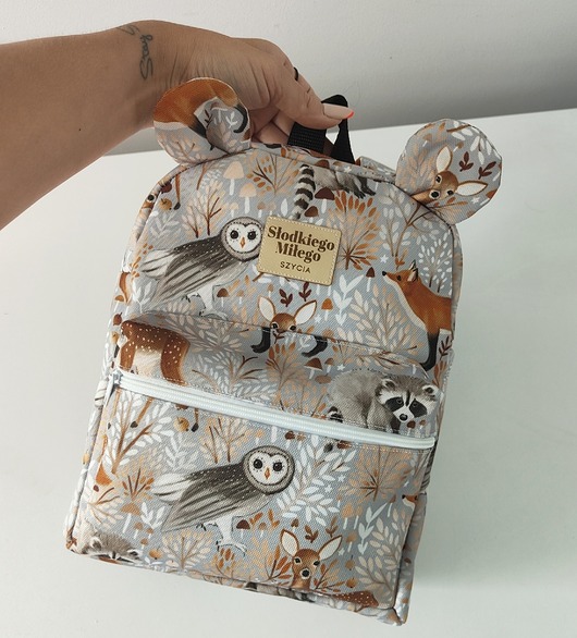 torebki, worki i plecaki dziecięce Plecaczek Misio Forest Animals - plecak miś dla przedszkolaka