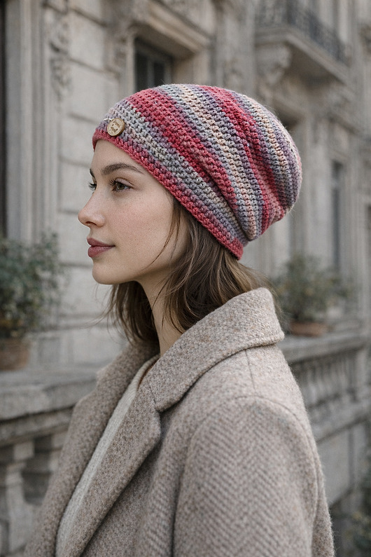 czapki damskie Czapka wiosenna przejściowa cienka bawełniana all season S/M