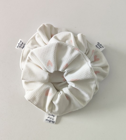 gumki do włosów Scrunchie LOVE 3szt - frotka do włosów velvet