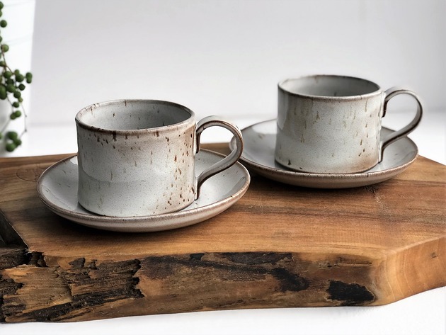 Filiżanka ceramiczna Zestaw dla dwojga Ceramika Tyka