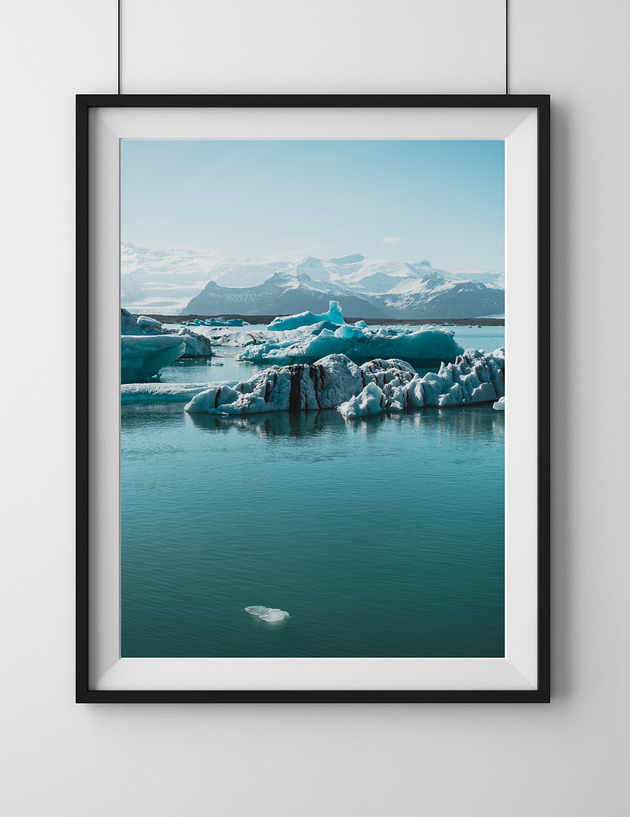 plakaty Laguna lodowcowa, Islandia, plakat, fotografia, plik cyfrowy