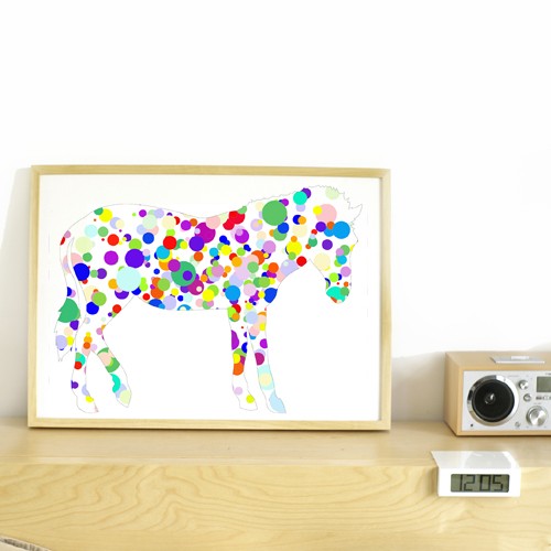 Zebra w Kropki Plakat ONE MUG A DAY