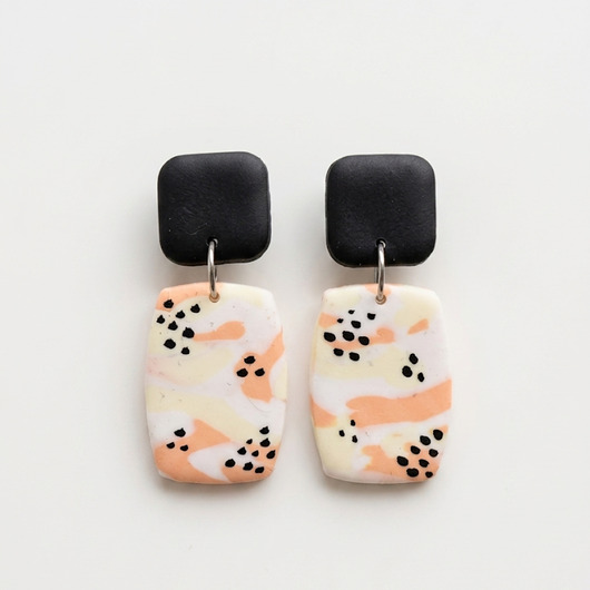 kolczyki z masy plastycznej Kolczyki Safari