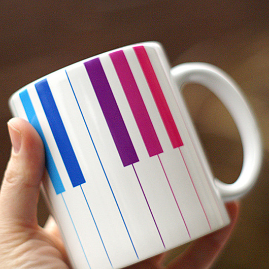 Klawisze tęcza Kubek ONE MUG A DAY