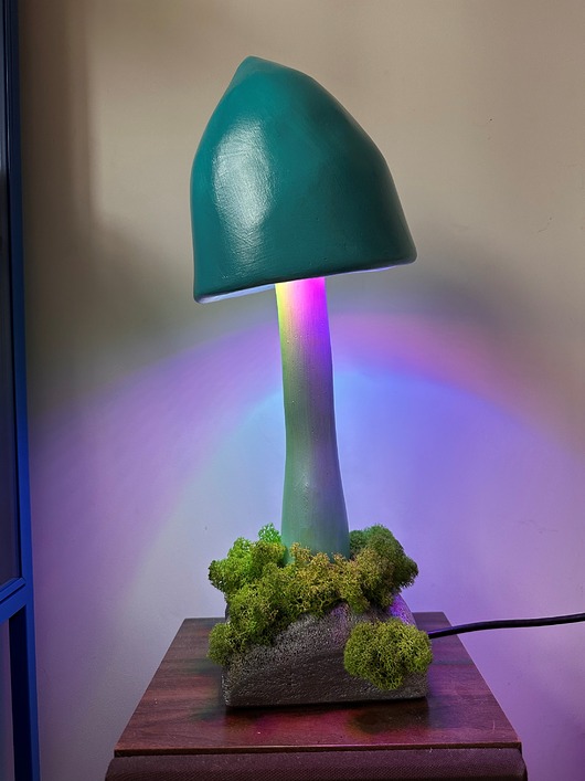 dekoracje świetlne Poświetlany grzybek- lampka "Turkusik"