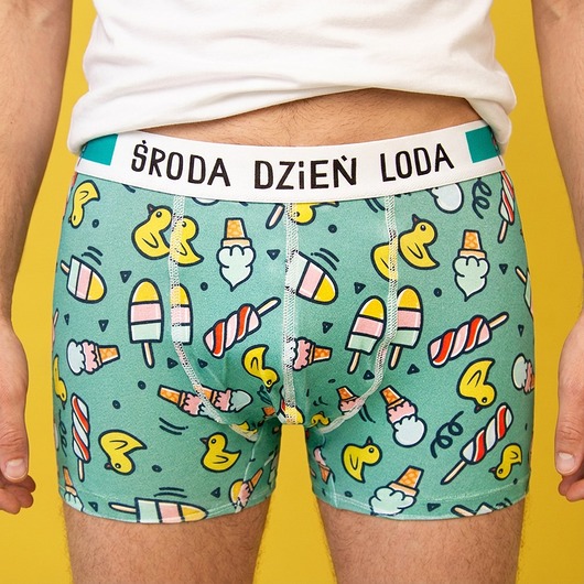 moda - inne Środa Dzień Loda - bawełniane bokserki