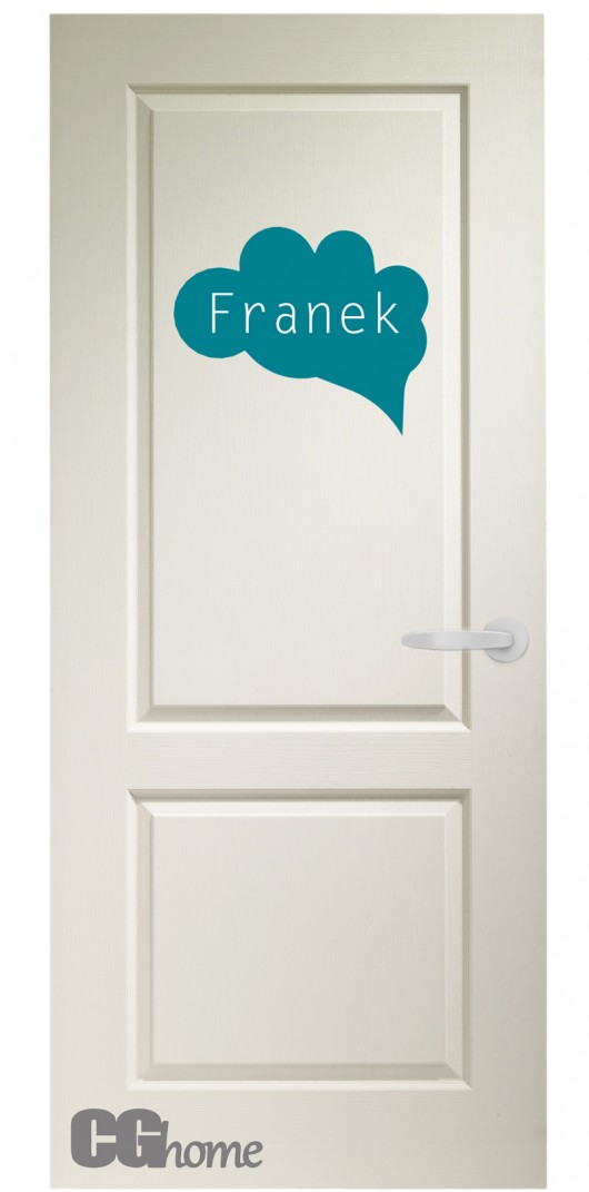 naklejki ścienne do pokoju dziecka chmurka z imieniem