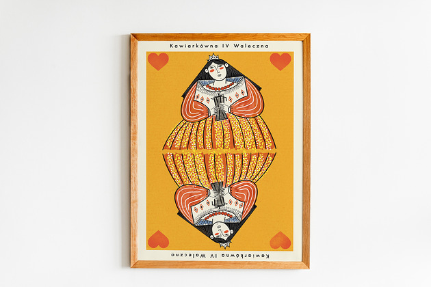 plakaty Plakat  Królowa / wersja żółta