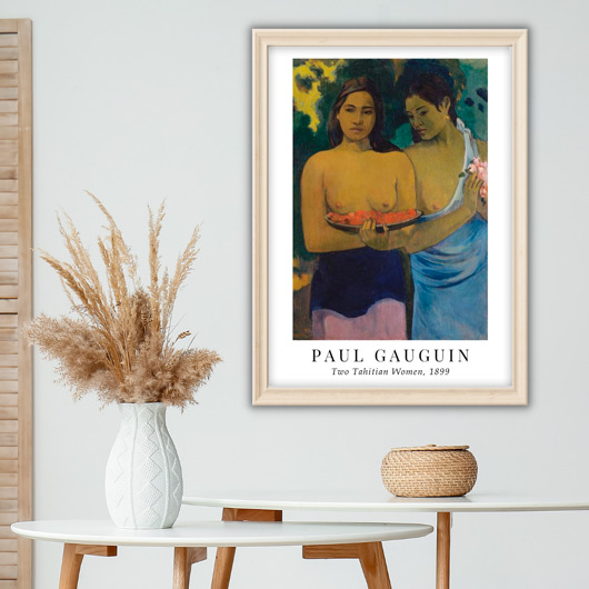 plakaty Plakat reprodukcja Paul Gauguin 'Two Tahitian Women'