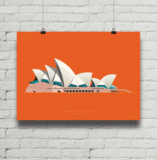 plakaty Sydney Opera House - plakat giclee art
