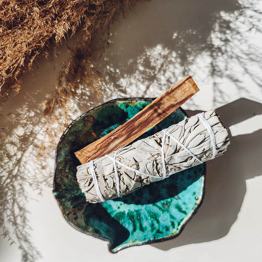 Podstawki pod kadzidełka Zestaw na kadzidła: Patera Shapes, Palo Santo, Biała Szałwia