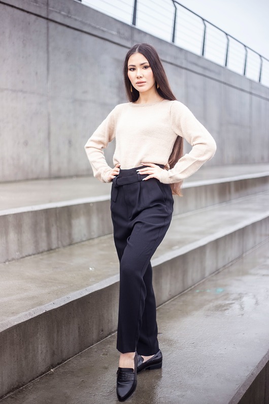 swetry damskie  Damski sweter z wełny alpaki Crema