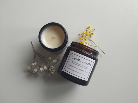 Świeca sojowa Ylang - Ylang i mandarynka 120 ml projektswieczka