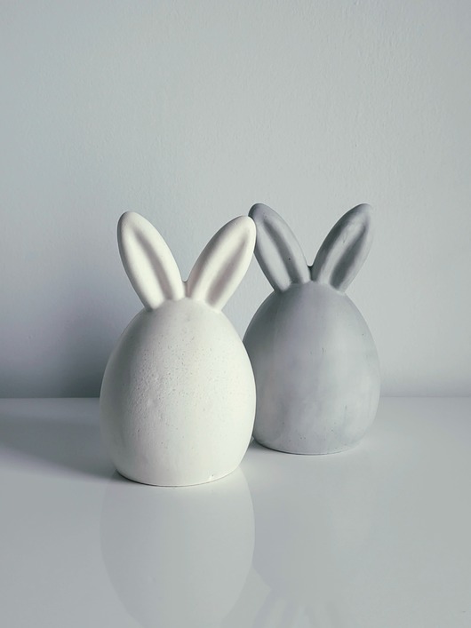 ozdoby wielkanocne Dekoracja z gipsu Jajko z uszami