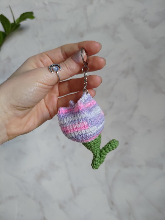 breloki Brelok tulipanek, Brelok do kluczy, Brelok na prezent, Brelok kwiat