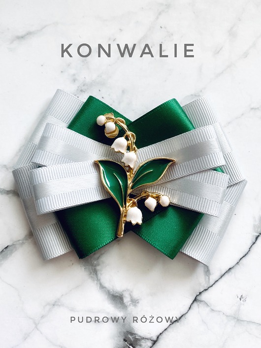 broszki Kolekcja Kwiatowa KONWALIE Brosza z kwiatami