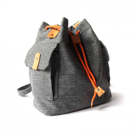 torby na ramię torba - grey&orange -