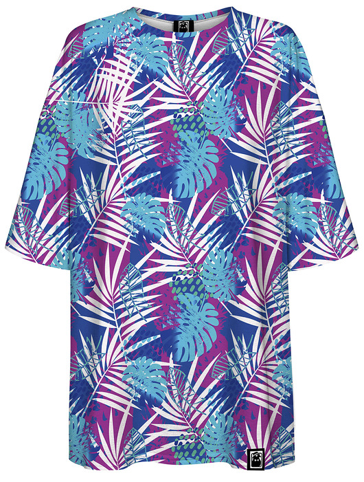t-shirt damskie DR.CROW T-shirt Damski Oversize Palmy