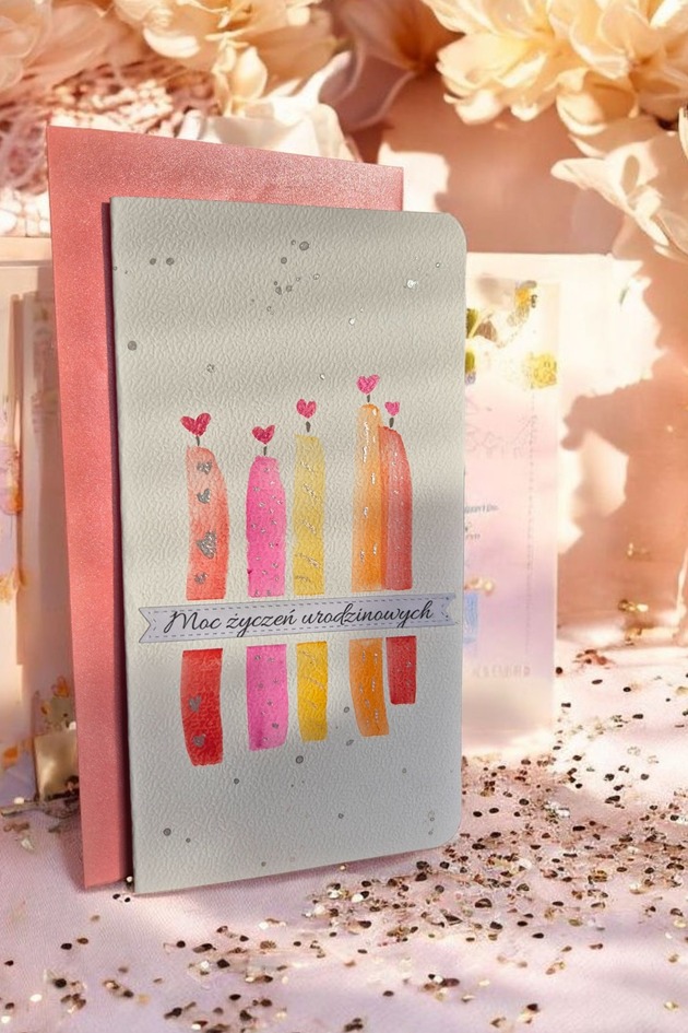 grafiki i ilustracje Ręcznie malowana kartka akwarelami na urodziny