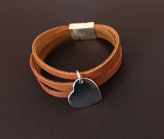 Bransoletka -"Simple heart" XXXDiamicArt