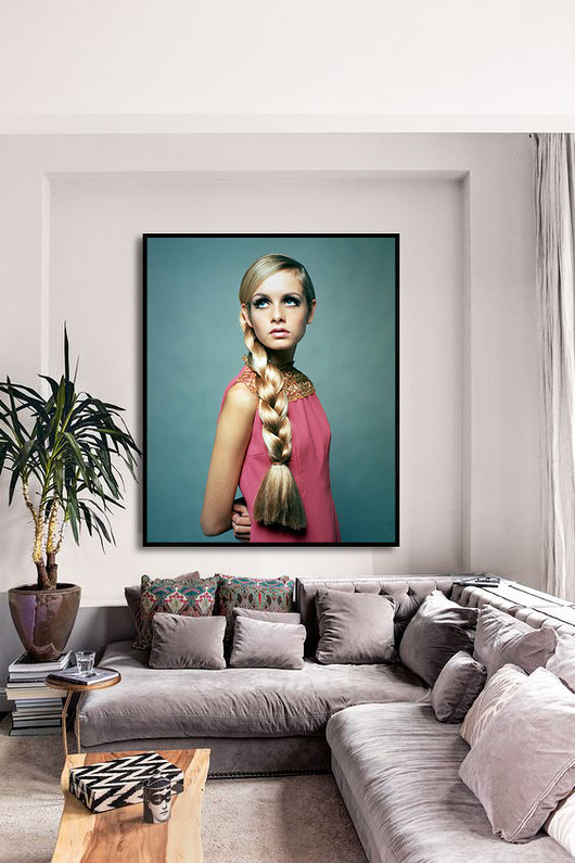 obrazy Zamyslona Twiggy    -  Obraz lub Plakat