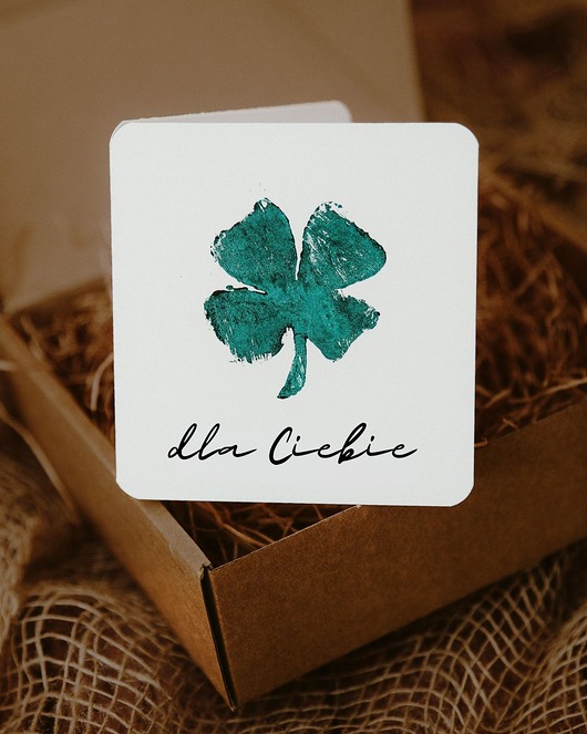 kartki okolicznościowe - wydruki Kartka "Koniczynka"