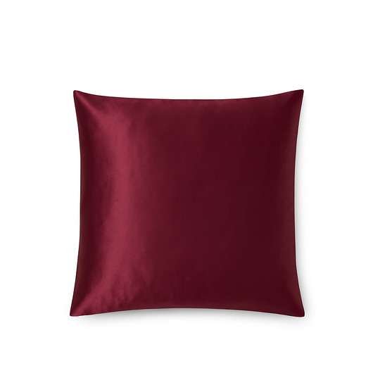 pościel LE SILQUE Jedwabna poszewka na poduszkę 50 x 50 cm - BURGUNDY