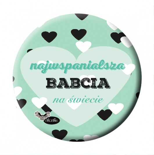Najwspanialsza babcia na świecie, magnes 5.6cm Sowia Aleja