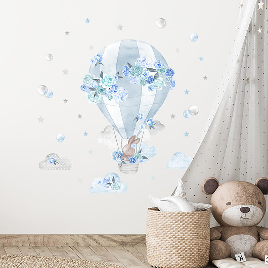 naklejki ścienne do pokoju dziecka BALON  niebieski - naklejka na ścianę