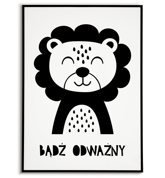 plakaty Plakat motywacyjny dla dziecka LEW