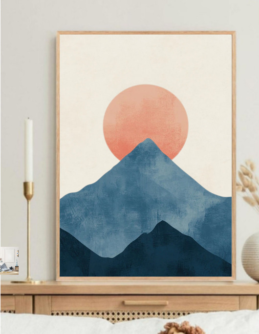 plakaty PLAKAT GÓRA ilustracja