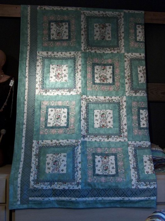 Narzuta patchwork- Pastelowo miętowa MonikaKS
