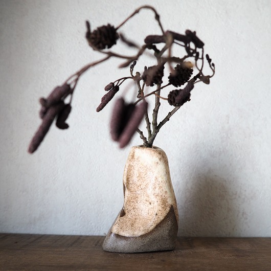 wazony Mały wazon beżowy-szary