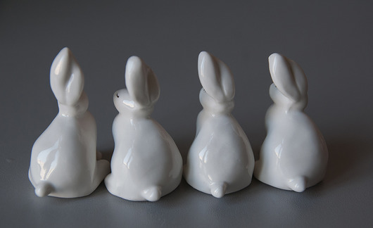 Mały Porcelanowy Zajączek Pangzi Ceramics