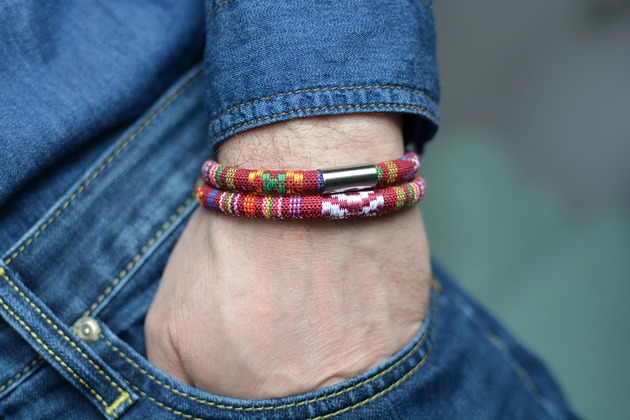 biżuteria męska Bransoletka MĘSKA BOHO AZTEKOO DUO SATIN STEEL